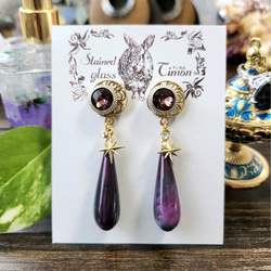 青　花　ボタン　アクセサリー　バラ　ヴィンテージ　フラメンコ　ピアス　イヤリング 青 花 ボタン アクセサリー バラ ヴィンテージ フラメンコ ピアス