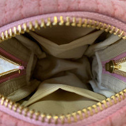 ハピリーダイナソー　選べる　minipouch H10.5Ｗ8Ｄ3.5  ミニポーチ　ヌビ　コスメポーチ　大人可愛い 5枚目の画像