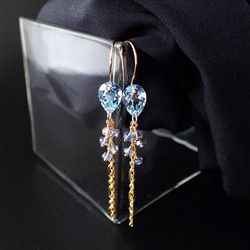 14kgf＊1点のみロンドンブルー＊スカイブルー＊トパーズ ピアス ピアス