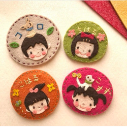 自分ツッコミくま フェルトブローチ8点セット フェルトブローチ クマノミ ブローチ せんたくびよりチハル 通販