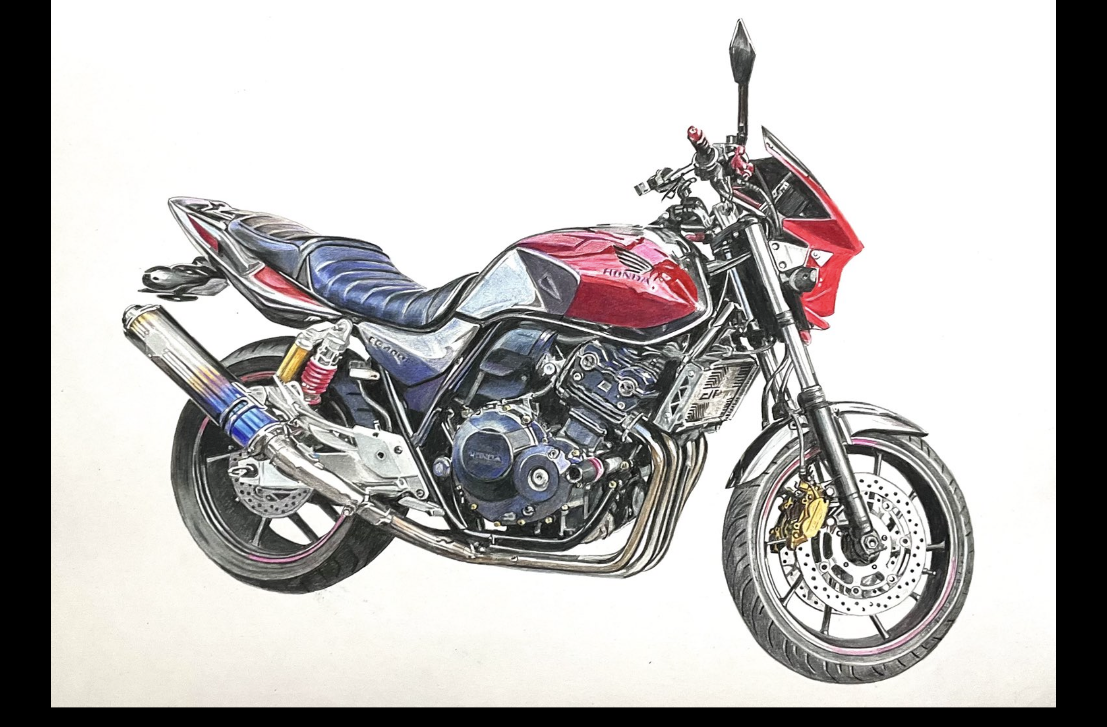 バイクイラストA3サイズ