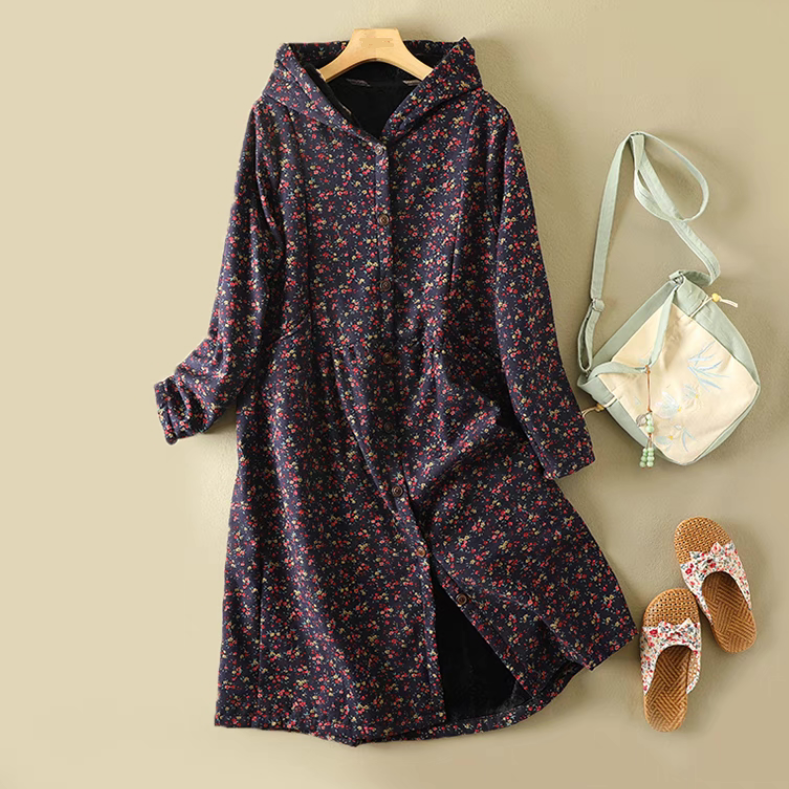 冬♡コート♡コットンリネン♡裏起毛♡通勤♡通学♡