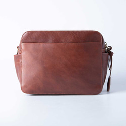 義大利真皮單肩包，大容量，斜背包，附收納盒，棕色，HAB033-VO 第19張的照片