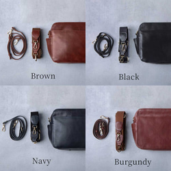 義大利真皮單肩包，大容量，斜背包，附收納盒，棕色，HAB033-VO 第17張的照片