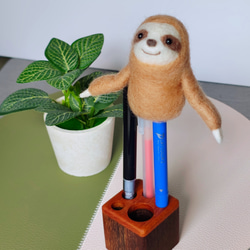 大人の指人形　ミツユビナマケモノ　ガチ羊毛 6枚目の画像