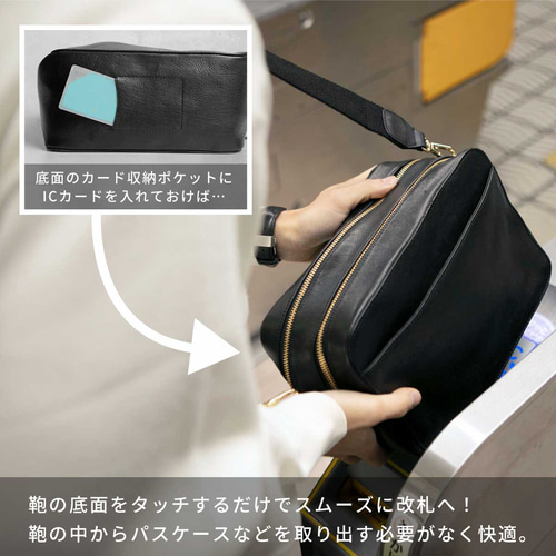 ショルダーバッグ 本革 イタリアンレザー 大容量 斜めがけ バッグ TIDY