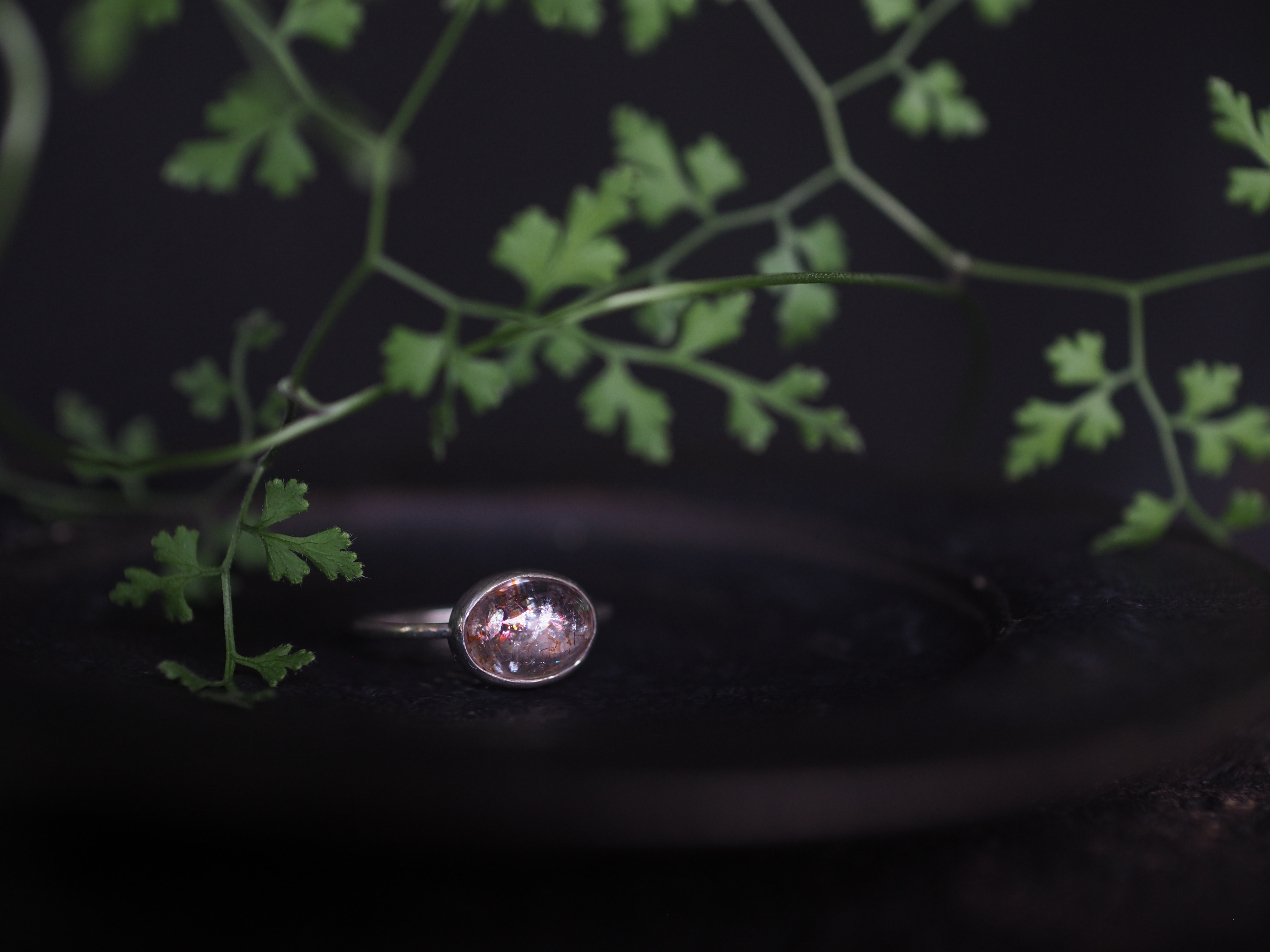 sunstone silver ring (shuurin)