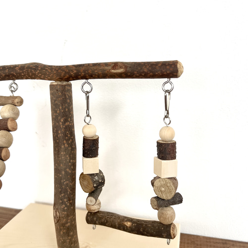 バードジム⑦ 「【天然木・無農薬】自然採取木材を使用したバードトイ