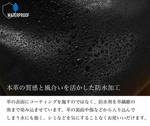 ショルダーバッグ 本革 レザー バッグ 肩掛け サコッシュ ポシェット オーカー HAB012-NO 12枚目の画像