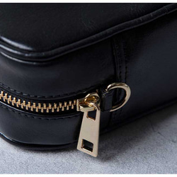 ショルダーバッグ 本革 レザー バッグ 肩掛け サコッシュ ポシェット オーカー HAB012-NO 11枚目の画像