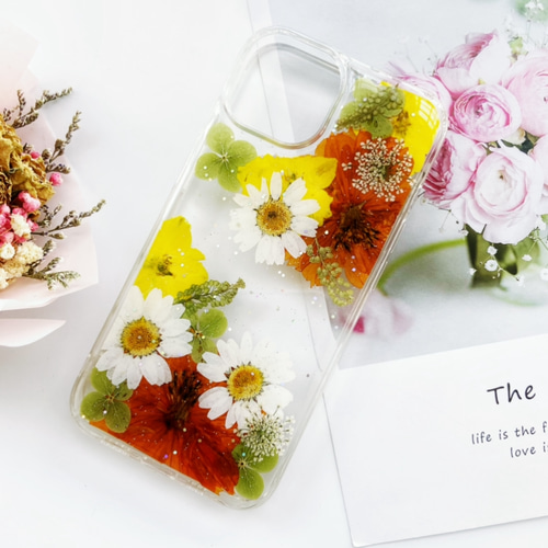 押し花ケース、iphone17、iphone17 Pro、Xperia 1 VII 、Google Pixel