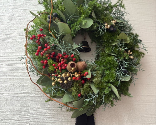 ⭐️クリスマスSALE⭐️針葉樹香るフレッシュクリスマスリースドライ