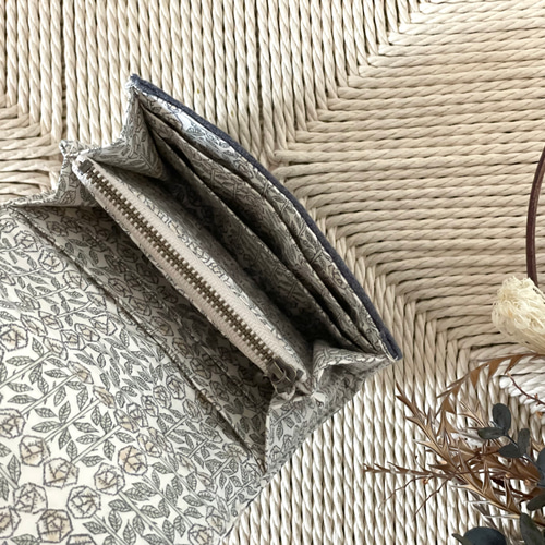 ⚮̈ミナペルホネン go! darkgray コンパクトウォレットS ミニ財布