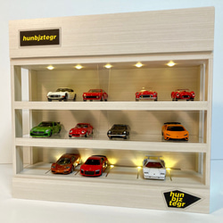 イニシャルD.1/43仕様/86のライト＆フォグ点灯・ディスプレーBOX / LED