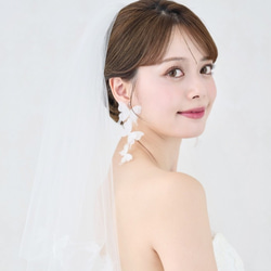 NN02ウェディングアクセサリー ジルコニア ダイヤモンド風 ビジュー V