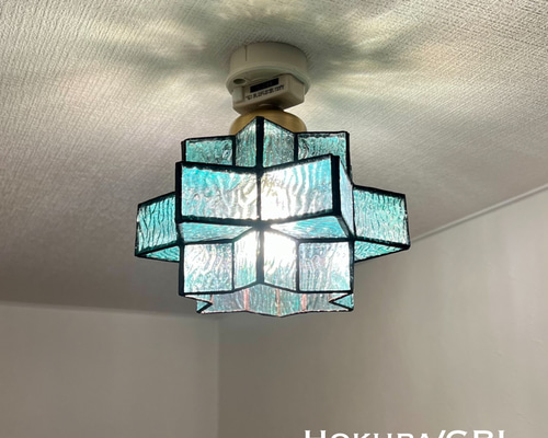 シーリングライト 照明 Hokupa/CBL ステンドグラス ランプシェード E26
