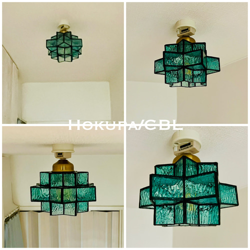 シーリングライト 照明 Hokupa/CBL ステンドグラス ランプシェード E26