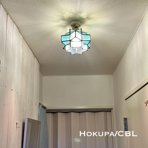 シーリングライト 照明 Hokupa/CBL ステンドグラス ランプシェード E26