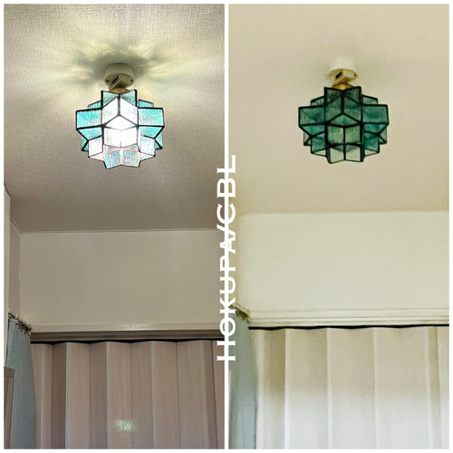 天井照明 Hokupa/CBL シーリングライト ステンドグラス E26 LED シーリングライト 照明 Hokupa/CBL ステンドグラス ランプシェード E26