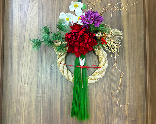 超早割お正月2026＊お正月飾り＊大王松と雲竜のしめ飾り＊稲藁の