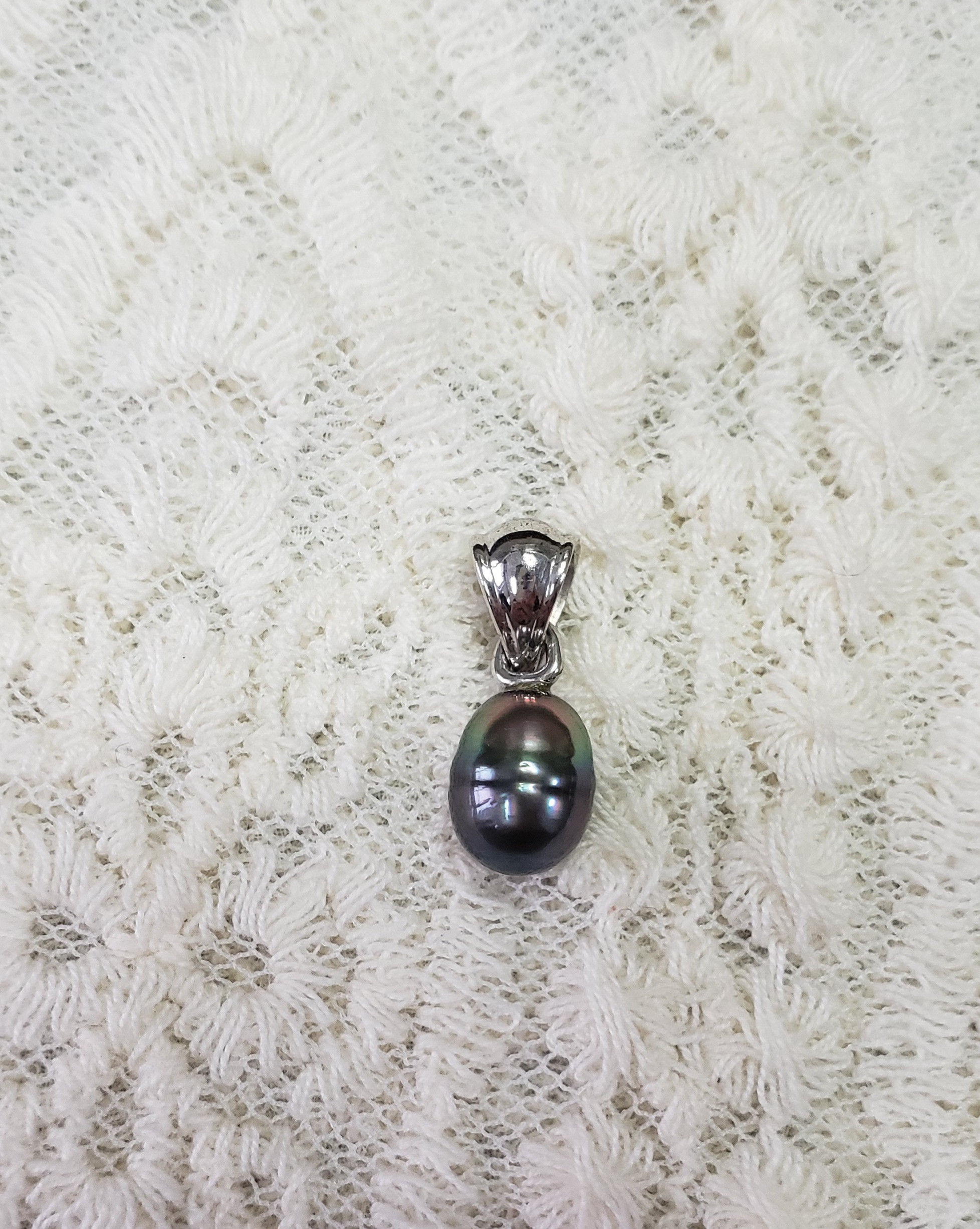 タヒチ黒蝶バロックパールペンダントトップ