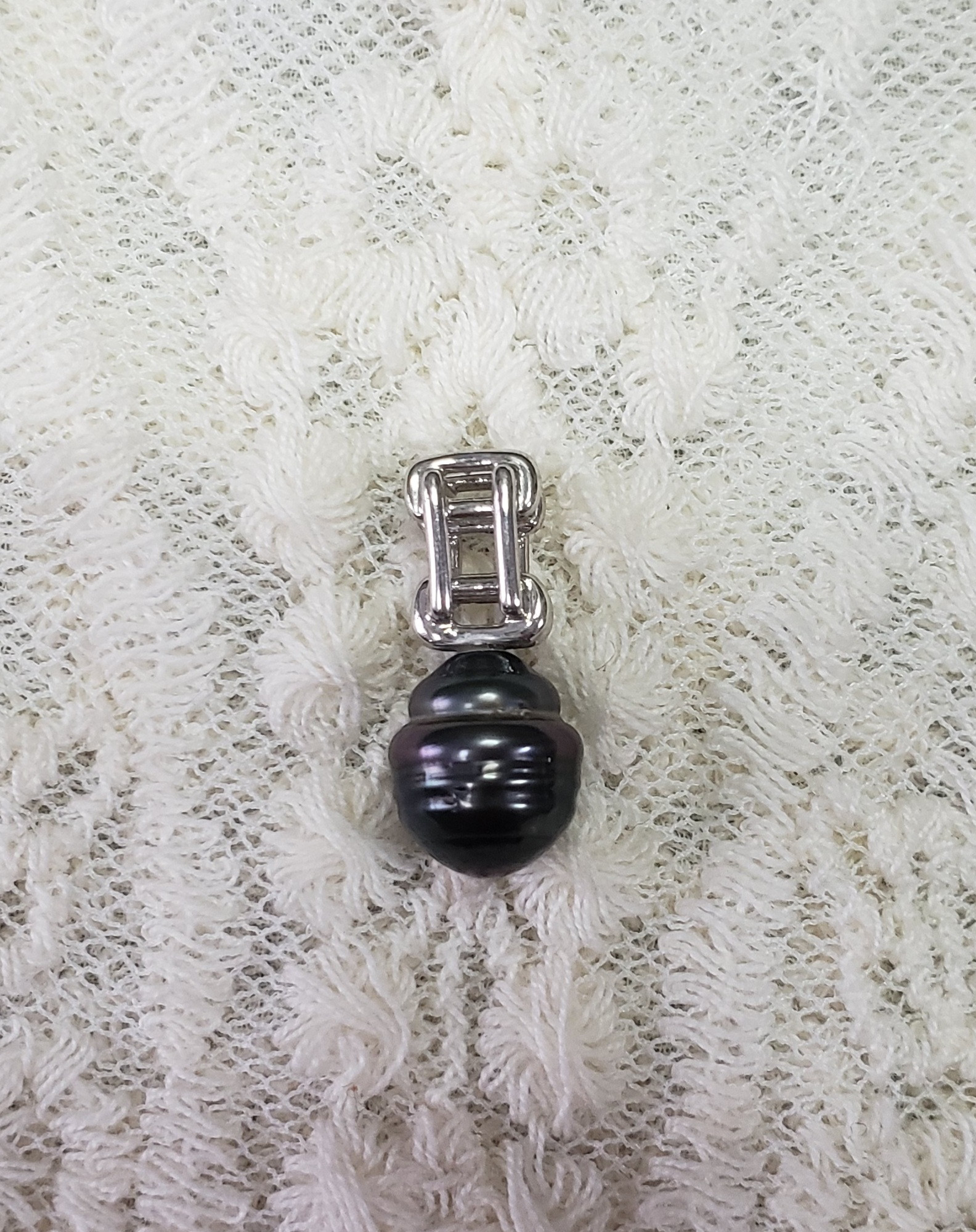 タヒチ黒蝶バロックパールペンダントトップ
