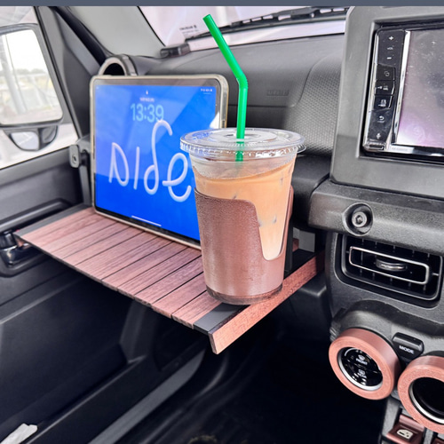 ジムニー JB64 JB74 専用折りたたみウッドテーブル｜車内ランチ