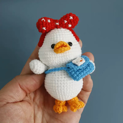 かぎ針編みのウサギのぬいぐるみ 気まぐれな編みぐるみアートドール