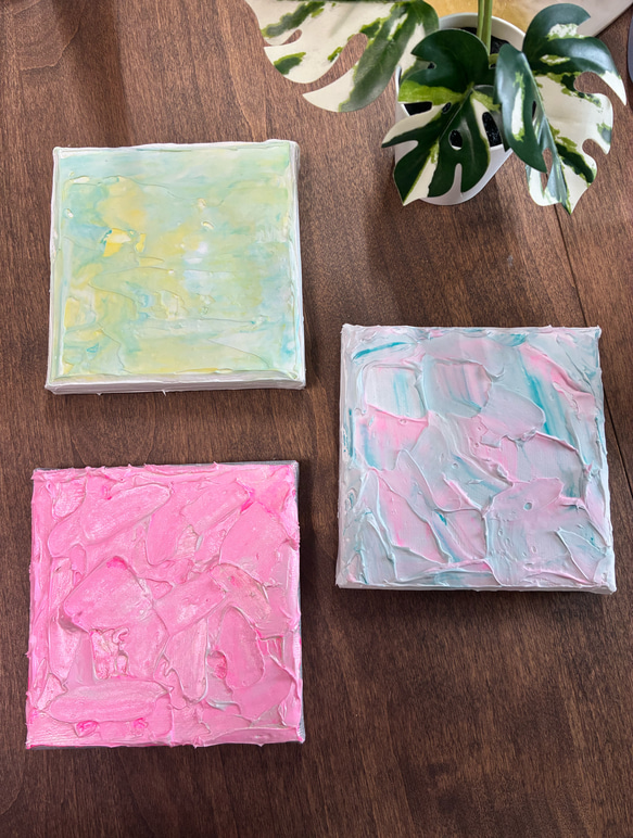 matsu　3点おまとめ買いページ　テクスチャーアート　アートパネル テクスチャーアート3点セット 絵画 MirArt.o 通販 19957210｜Creema