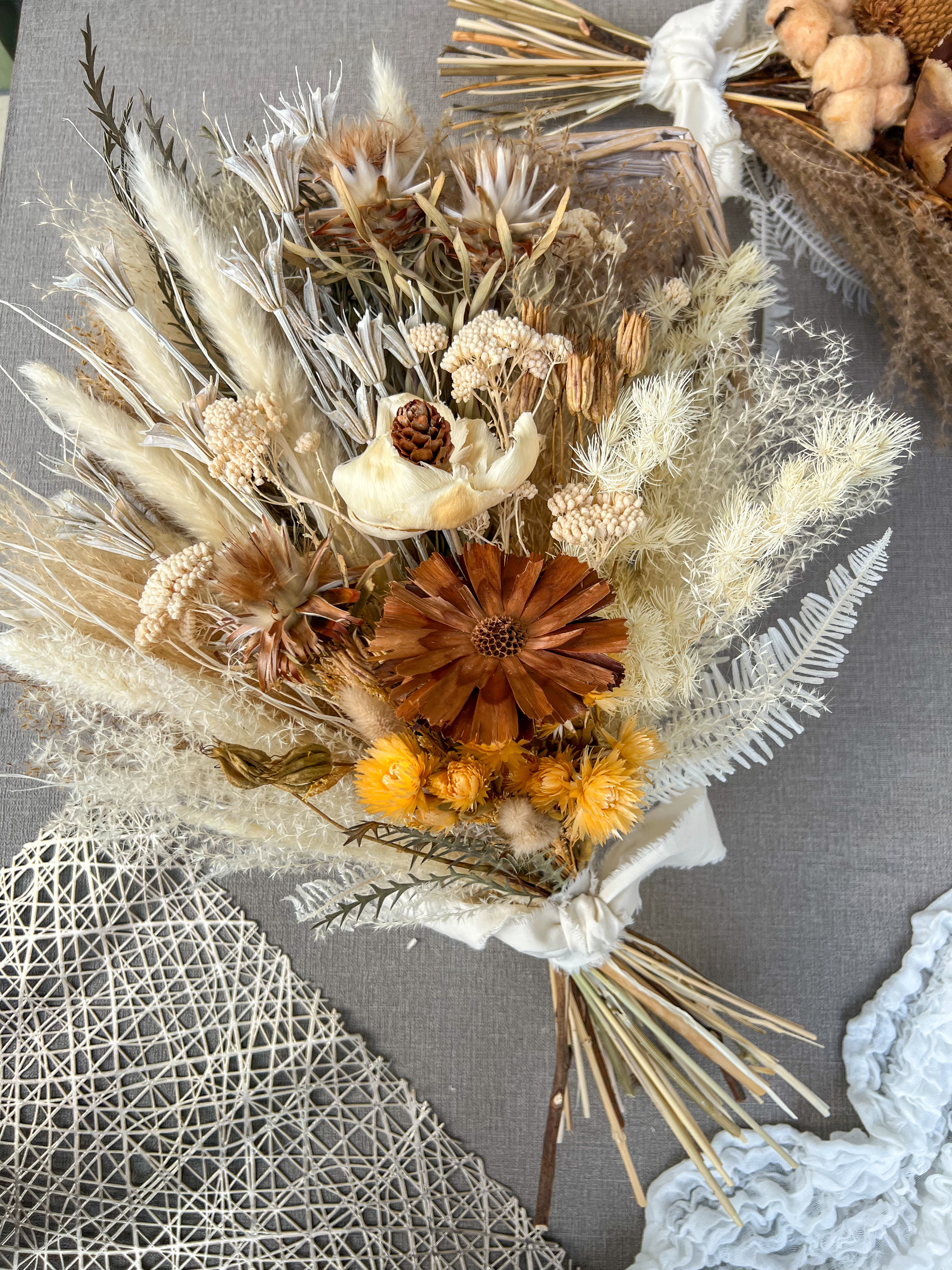 Natural＆whiteカラーブーケ＊L size