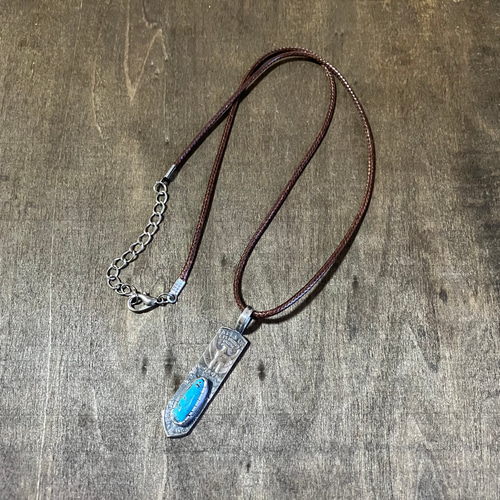 キングマン ターコイズ ヴィンテージコイン フェザー シルバー