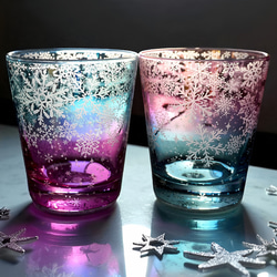 パート・ド・ヴェール おちょこ 藤色 ガラス作家 佐伯泰典作