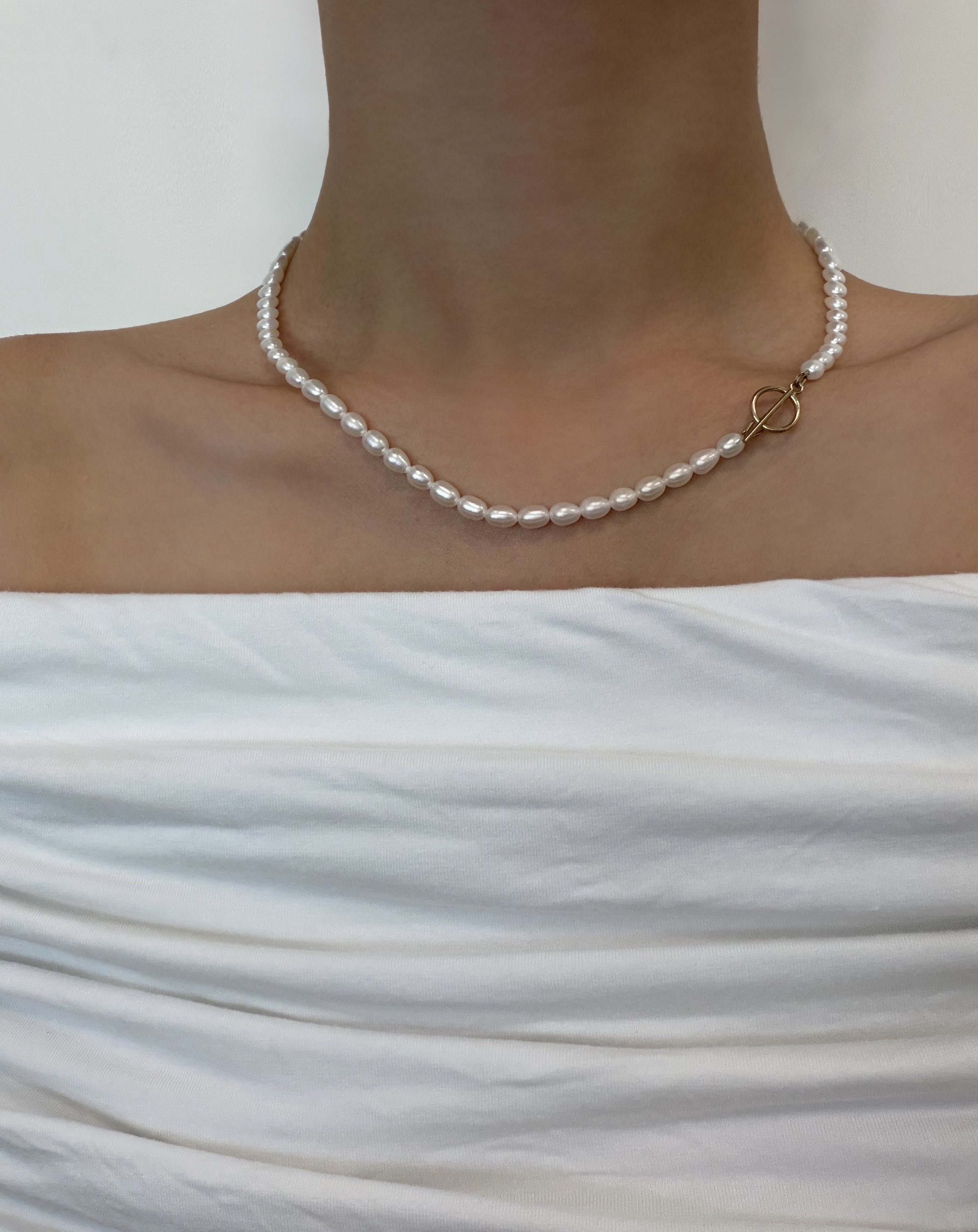 14kgf   淡水パールネックレス