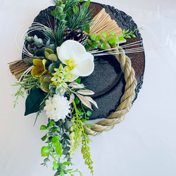 もにょ 【早割価格 】2021年✩.*˚ ドライフラワーいっぱい！ しめ縄 もにょ 【早割価格 】2021年✩.*˚ ドライフラワーいっぱい