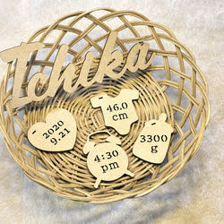 [送料込] 木製 レターバナー メモリアルチャーム付きお名前ガーランド オーダー NameOrder［C］ 15枚目の画像