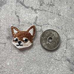 選べる犬種　刺繍シールワッペン　犬顔ワッペン　１点 5枚目の画像