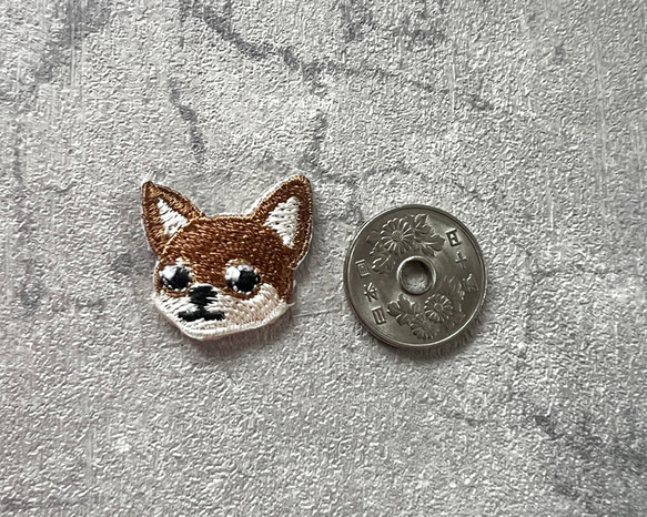 選べる犬種　刺繍シールワッペン　犬顔ワッペン　１点 5枚目の画像