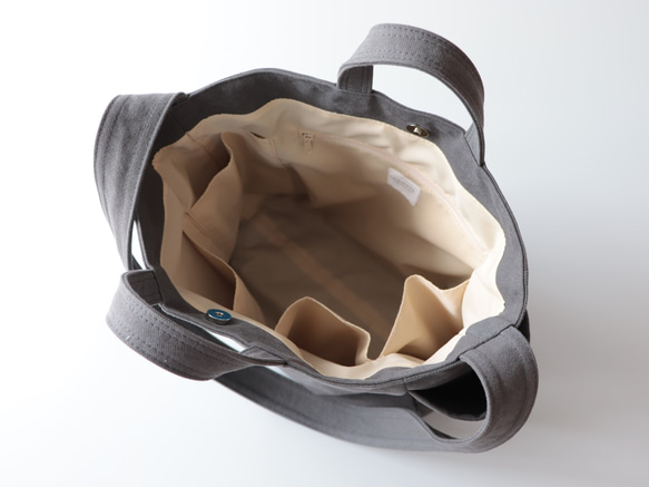 ラフショルダー＊柔らかく体に馴染む２Way大容量（モカ） 9枚目の画像