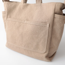 ラフショルダー＊柔らかく体に馴染む２Way大容量（モカ） 8枚目の画像