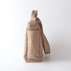 ラフショルダー＊柔らかく体に馴染む２Way大容量（モカ） 7枚目の画像