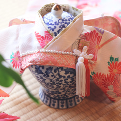 aibo 被布風セット：桜と麻の葉・勝色（aiboちゃん用