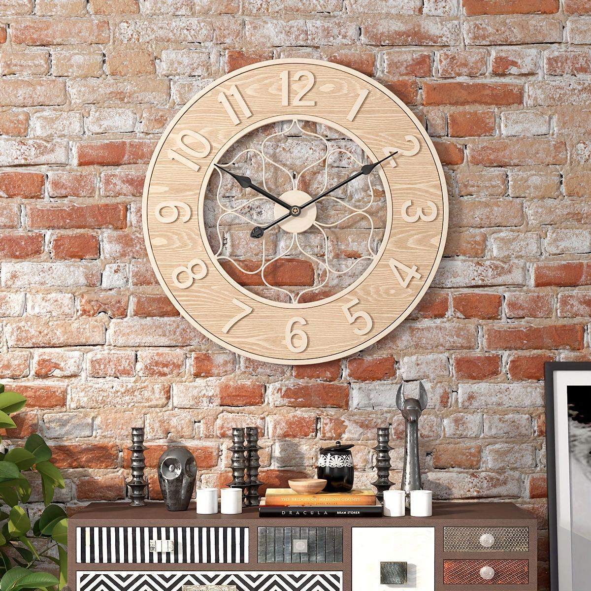 掛け時計 インテリア 壁掛け時計 インテリア雑貨 木製静音 時計 リビングルーム デザイン時計 壁掛時計 クロック 壁掛