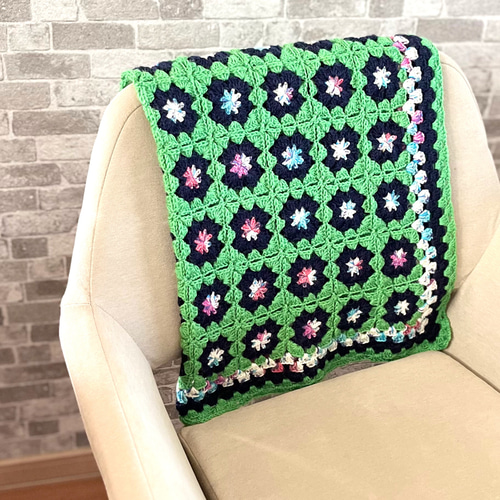 グラニー モチーフ ブランケット 膝掛け ソファーカバー グラニー モチーフ ブランケット 膝掛け ソファーカバー