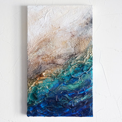 Omotesando】絵画 油絵 油彩 キャンバス 抽象 抽象画 風景画 スクエア