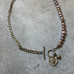 ーasymmetry pearl necklaceー　サージカルステンレス　パールネックレス　ネックレス 20枚目の画像