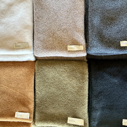 【☆新色☆大人の贅沢とろみフリース】ミニマフラー /ブラック 17枚目の画像