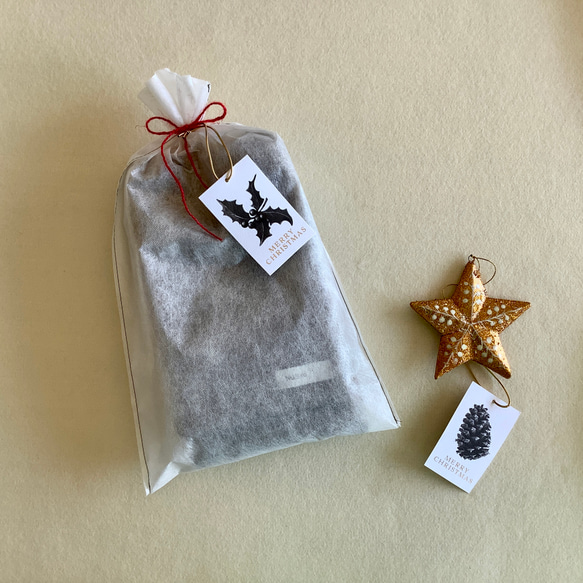 【☆新色☆大人の贅沢とろみフリース】ミニマフラー /カーキ 5枚目の画像