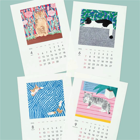 2026 にゃんこカレンダー 壁掛け 猫 カレンダー torico 通販 19960433