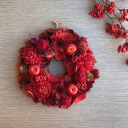 一点物【大人のクリスマス】ハート型クリスマスリース ラメ リース