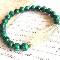 タイチンコッパー(タイチンルチル)クォーツ C 14mm×3粒 天然石